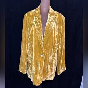 Ellison Velvet Oversized Blazer